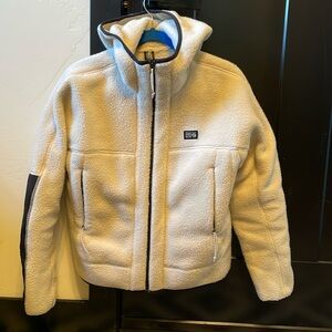 Mountain hardware fleece hooded jacket